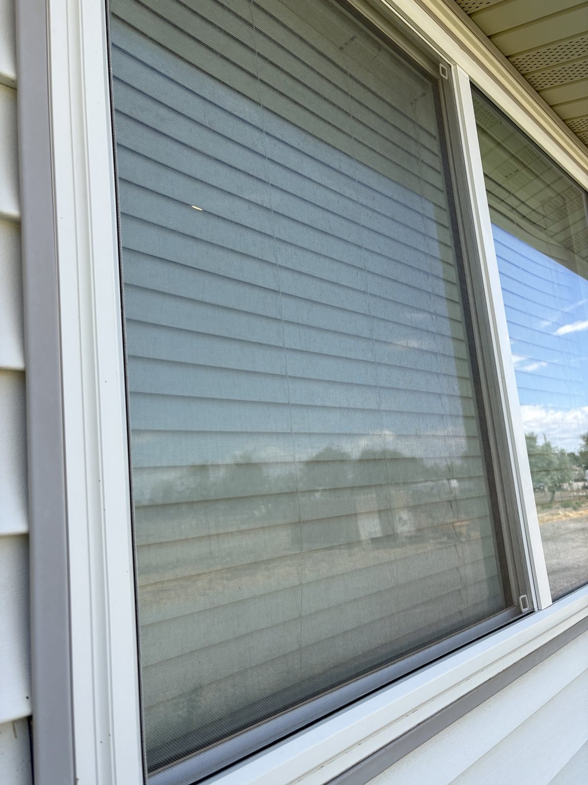 ClearView replacement screen installed on a Twin Falls home window